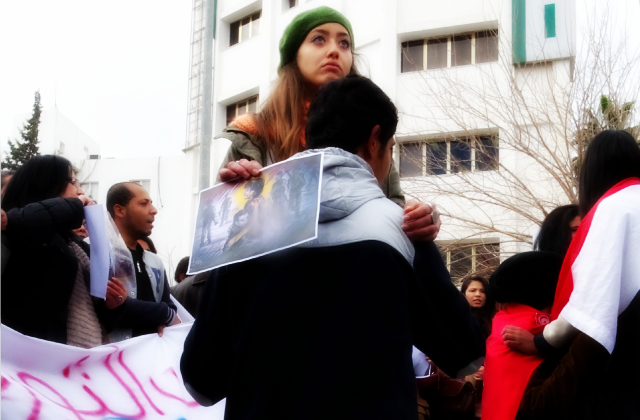 Hommage à Shaimaa al Sabbagh. Tunis. ©Limoune